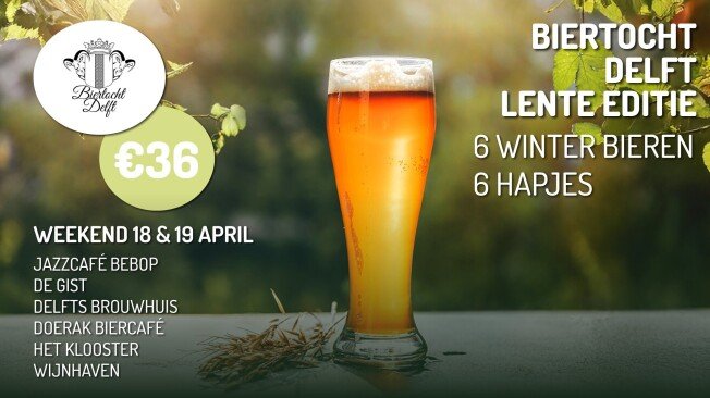 Biertocht Delft | Lente editie | 2026