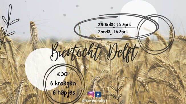 Biertocht Delft - zondag 16 april